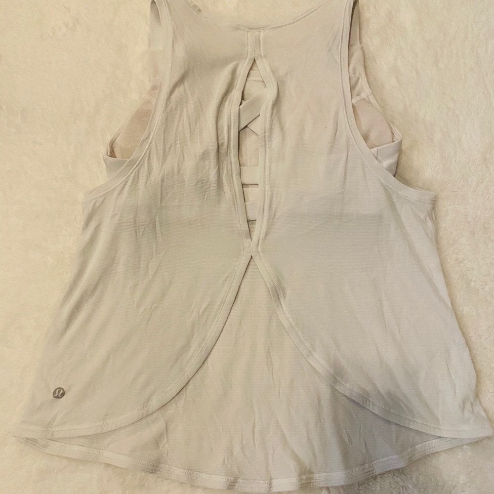 Lululemon Open-Back Tank with Built in Sports Bra